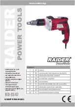 Preview for 1 page of Raider RD-ES47 User Manual