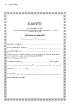 Предварительный просмотр 26 страницы Raider RD-EW05 User Manual