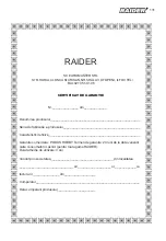 Preview for 131 page of Raider RD-GCS22 User Manual