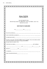 Предварительный просмотр 56 страницы Raider RD-GT26 User Manual