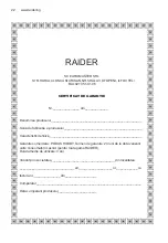 Preview for 22 page of Raider RD-HP03 User Manual