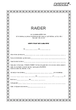 Preview for 91 page of Raider RD-IW25 User Manual