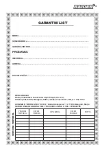 Preview for 65 page of Raider RD-LM30 User Manual