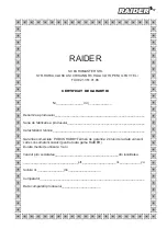 Preview for 67 page of Raider RD-LM30 User Manual