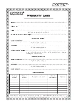 Preview for 73 page of Raider RD-LM30 User Manual