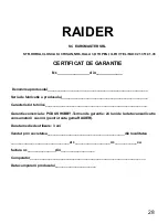 Preview for 28 page of Raider RD-MG07 Original Instruction Manual