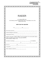 Preview for 83 page of Raider RD-MS21 User Manual