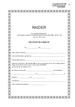 Preview for 65 page of Raider RD-WC06 User Manual