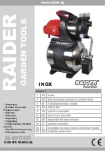 Raider RD-WP1200S Original Instruction Manual предпросмотр