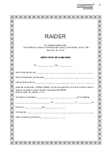 Preview for 41 page of Raider RD-WP24 User Manual