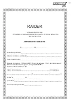 Preview for 53 page of Raider RDP-JS34 User Manual