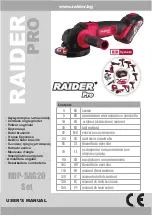 Raider RDP-SAG20 Set User Manual preview