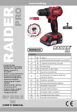 Raider RDP-SBCD20 Set User Manual preview