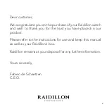 Preview for 5 page of RAIDILLON 38-CAT Instructions For Use Manual