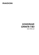 Raidon SOHORAID GR4670-TB3 User Manual preview