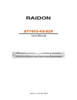 Raidon ST7610-4S-S2P User Manual preview