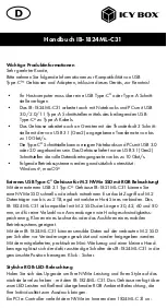 Preview for 13 page of RaidSonic Technology Icy Box IB-1824ML-C31 Manual