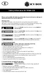 Preview for 2 page of RaidSonic Technology Icy Box IB-1916M-C32 Manual