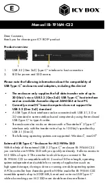 Preview for 6 page of RaidSonic Technology Icy Box IB-1916M-C32 Manual