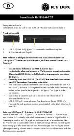 Preview for 11 page of RaidSonic Technology Icy Box IB-1916M-C32 Manual