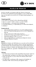 Preview for 12 page of RaidSonic Technology Icy Box IB-1916M-C32 Manual