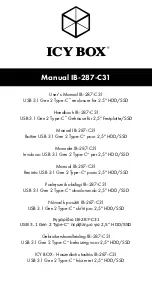 RaidSonic Technology Icy Box IB-287-C31 User Manual preview
