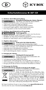 Preview for 3 page of RaidSonic Technology Icy Box IB-287-C31 User Manual