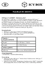 Preview for 10 page of RaidSonic Technology ICY BOX IB-AA534-C Quick Installation Manual