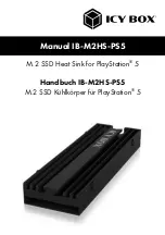 RaidSonic Technology ICY BOX IB-M2HS-PS5 Manual preview