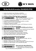 Preview for 6 page of RaidSonic Technology ICY BOX IB-M2HS-PS5 Manual