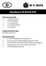 Preview for 12 page of RaidSonic Technology ICY BOX IB-M2HS-PS5 Manual