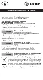 Preview for 3 page of RaidSonic IB-DK2303-C User Manual