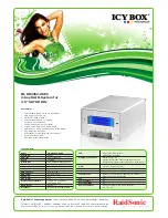 Preview for 1 page of RaidSonic IB-RD2252-USEb Specifications