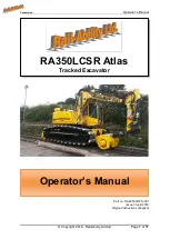 Rail-Ability Atlas RA350LCSR Operator'S Manual preview