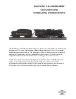 Preview for 1 page of Rail King 2-8-4 BERKSHIRESTEAM ENGINE Operating Instructions Manual