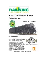 Rail King 4-6-4 J3a Hudson Operator'S Manual preview