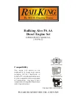 Rail King Alco PA AA Operator'S Manual preview