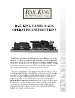 Preview for 1 page of Rail King Camelback 4-6-0 Operating Instructions Manual