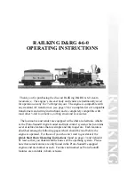 Rail King D&RG 4-6-0 Operating Instructions Manual preview