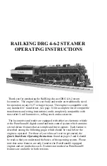 Rail King DRG 4-6-2 STEAMER Operating Instructions Manual preview