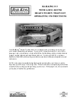 Rail King F-3 Diesel Engine Operating Instructions Manual preview