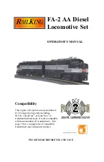 Rail King FA-2 AA Operator'S Manual preview