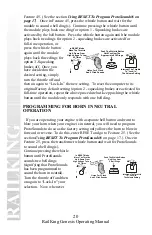 Preview for 20 page of Rail King Genesis Diesel Engine Operating Instructions Manual