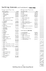 Preview for 37 page of Rail King Genesis Diesel Engine Operating Instructions Manual