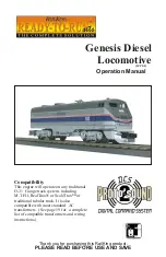 Preview for 1 page of Rail King Genesis Operation Manual