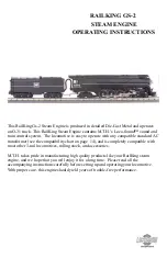 Preview for 1 page of Rail King GS-2 STEAM ENGINE Operating Instructions Manual