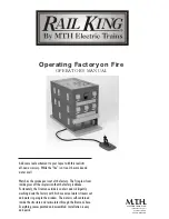 Preview for 1 page of Rail King Operating Factory on Fire Operator'S Manual