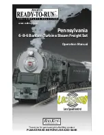 Preview for 1 page of Rail King Pennsylvania 6-8-6 Bantam Turbine Steam Freight Set Operation Manual