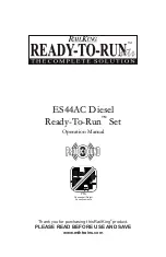 Preview for 1 page of Rail King READY-TO-RUN ES44AC Operation Manual