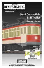 Preview for 1 page of Rail King Ready-To-Run Semi Convertible Brill Trolley Operation Manual